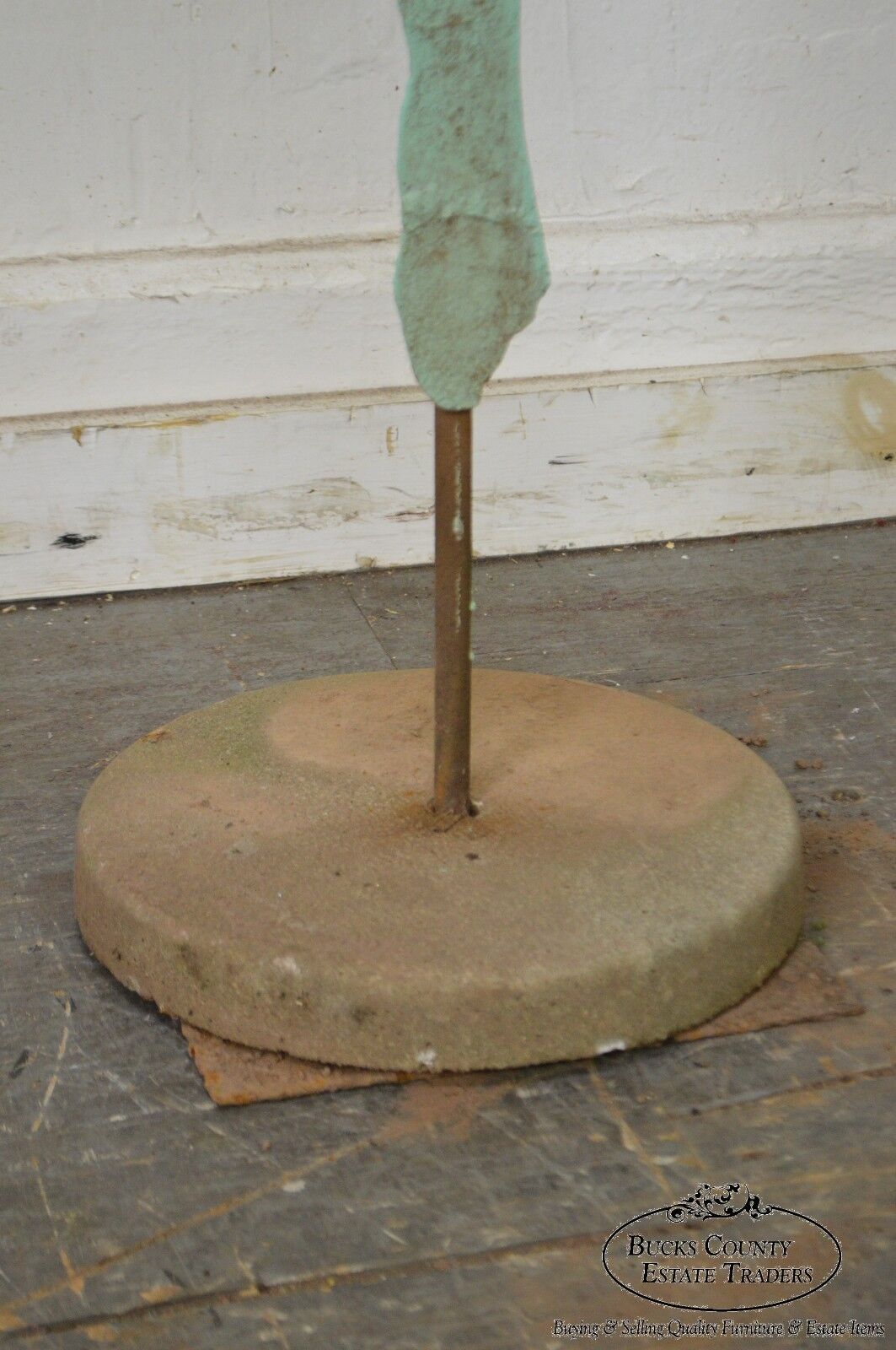 Mid Century Modern Large Dancing Ballerina Metal Garden Sculpture (C)