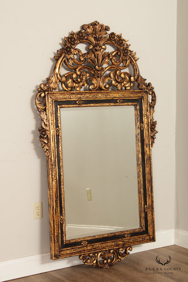 John Richard Rococo Style Large Gilt Gold Wall Mirror