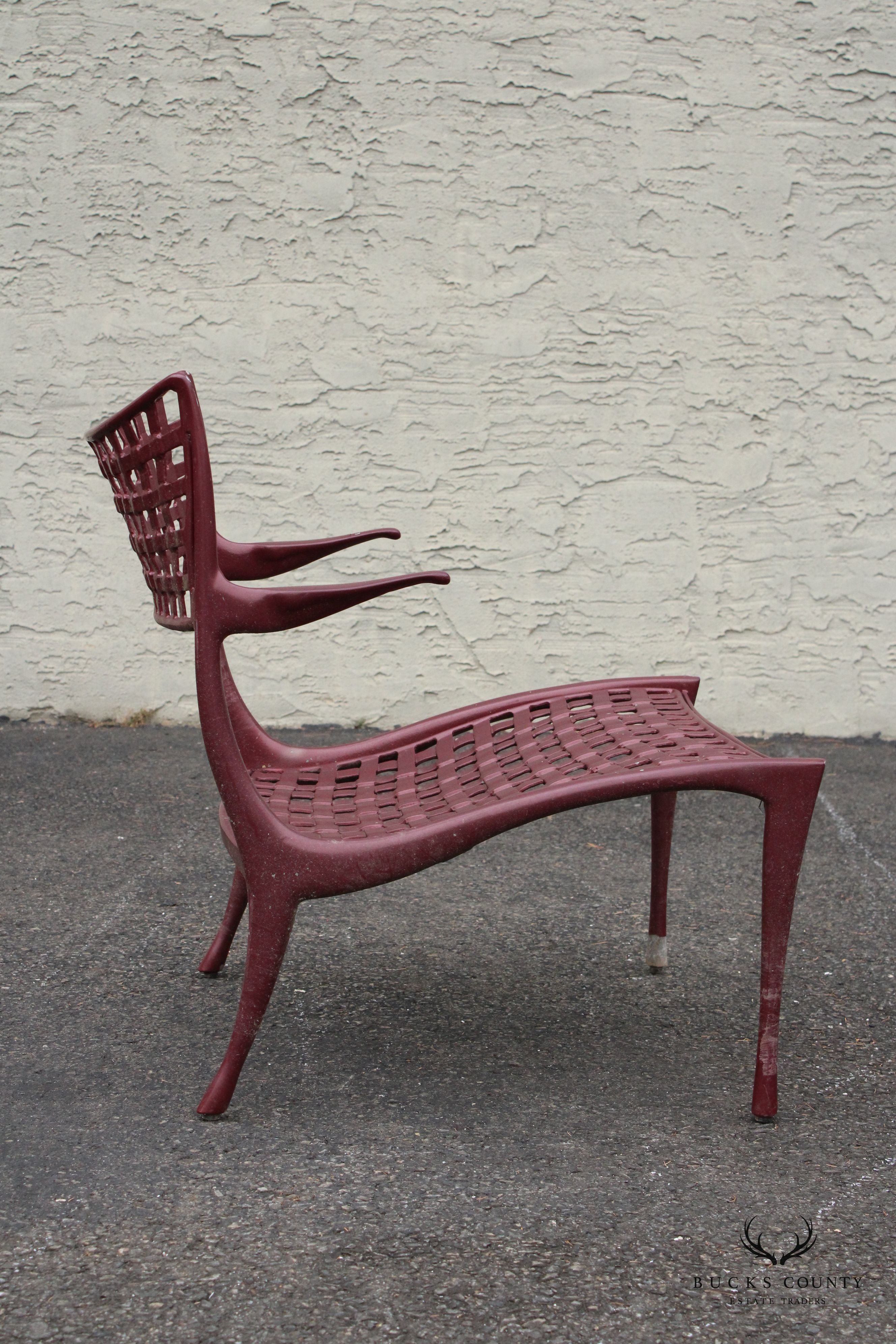 Brown Jordan Mid Century Modern Style Pair of 'Gazelle' Patio Lounge Chairs