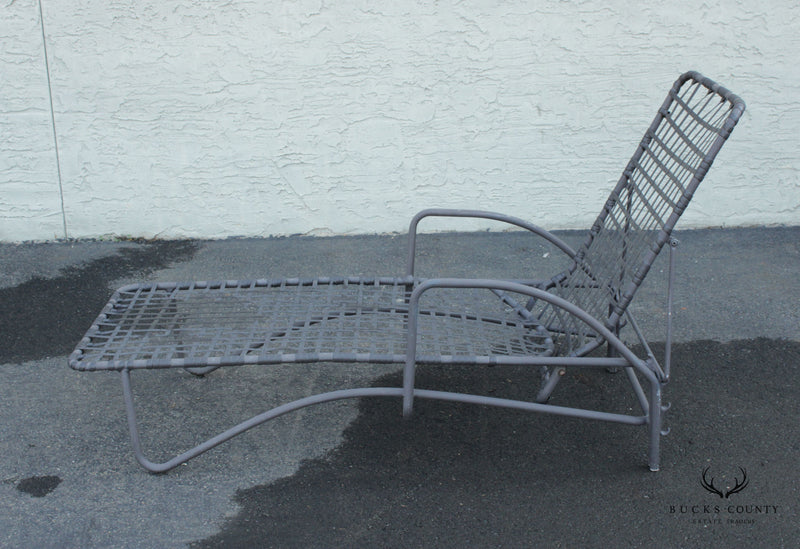Mid Century Modern Pair Of Outdoor Chaise Lounges