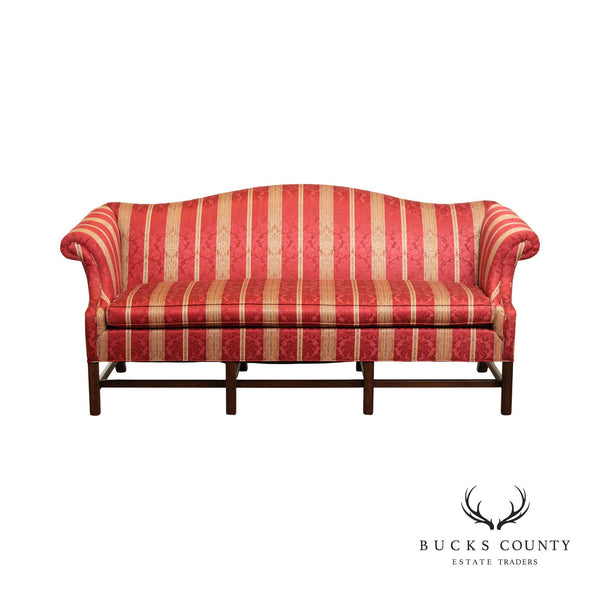 Chippendale Style Vintage Quality Camelback Sofa
