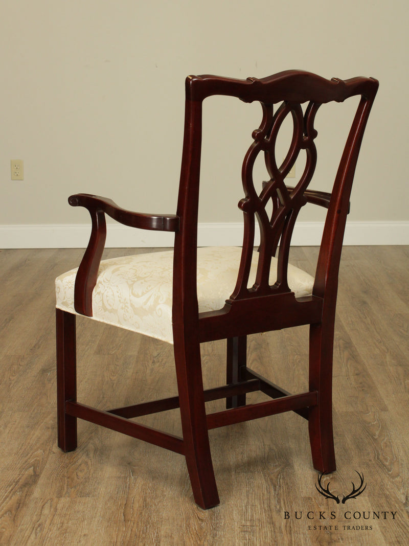 Kindel Mahogany Chippendale Style Armchair (D)