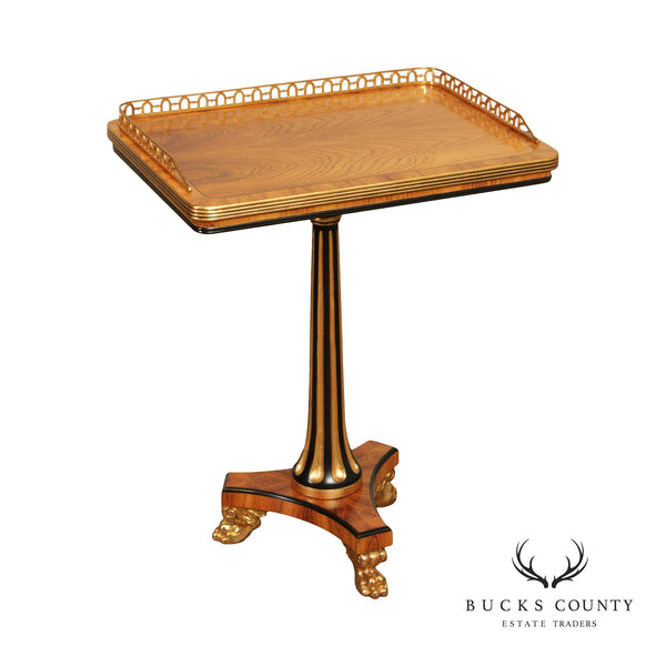 Theodore Alexander Regency Style Claw Foot Rosewood Side Table