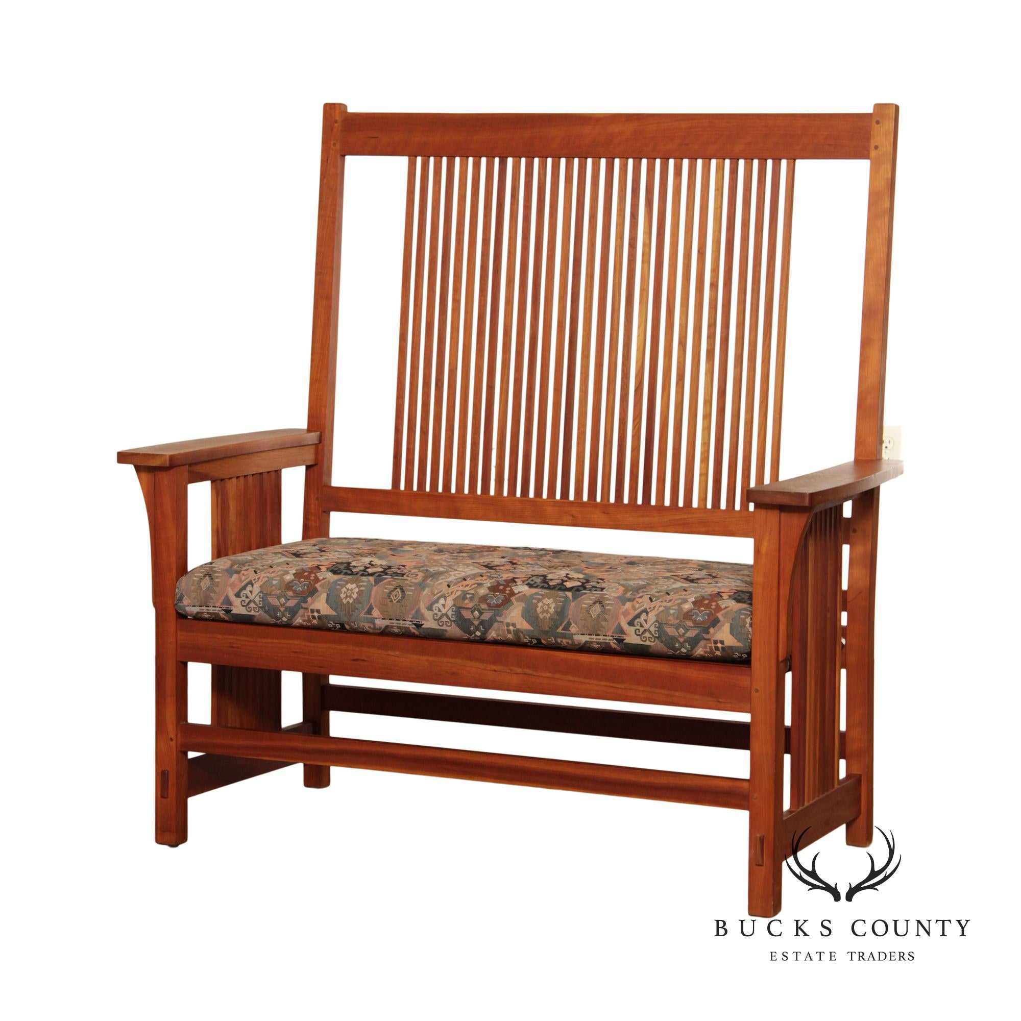 Stickley Mission Collection Cherry Spindle Settee