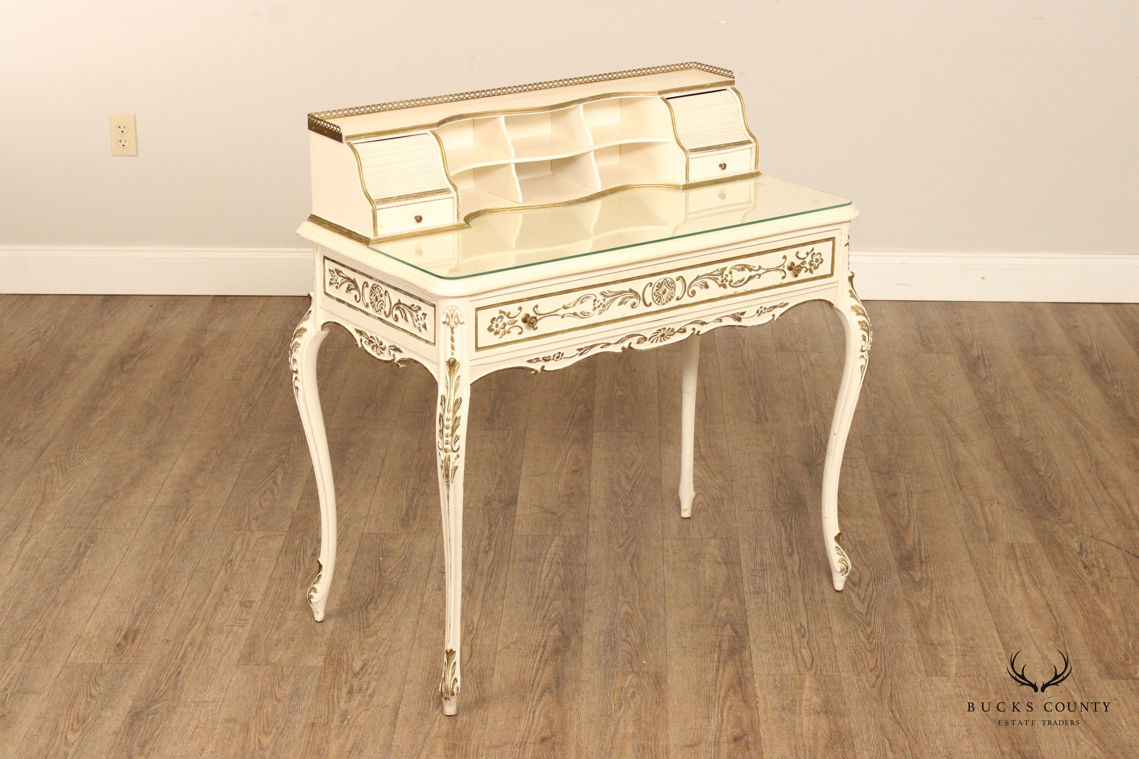 Italian Florentine Style Painted Writing Desk