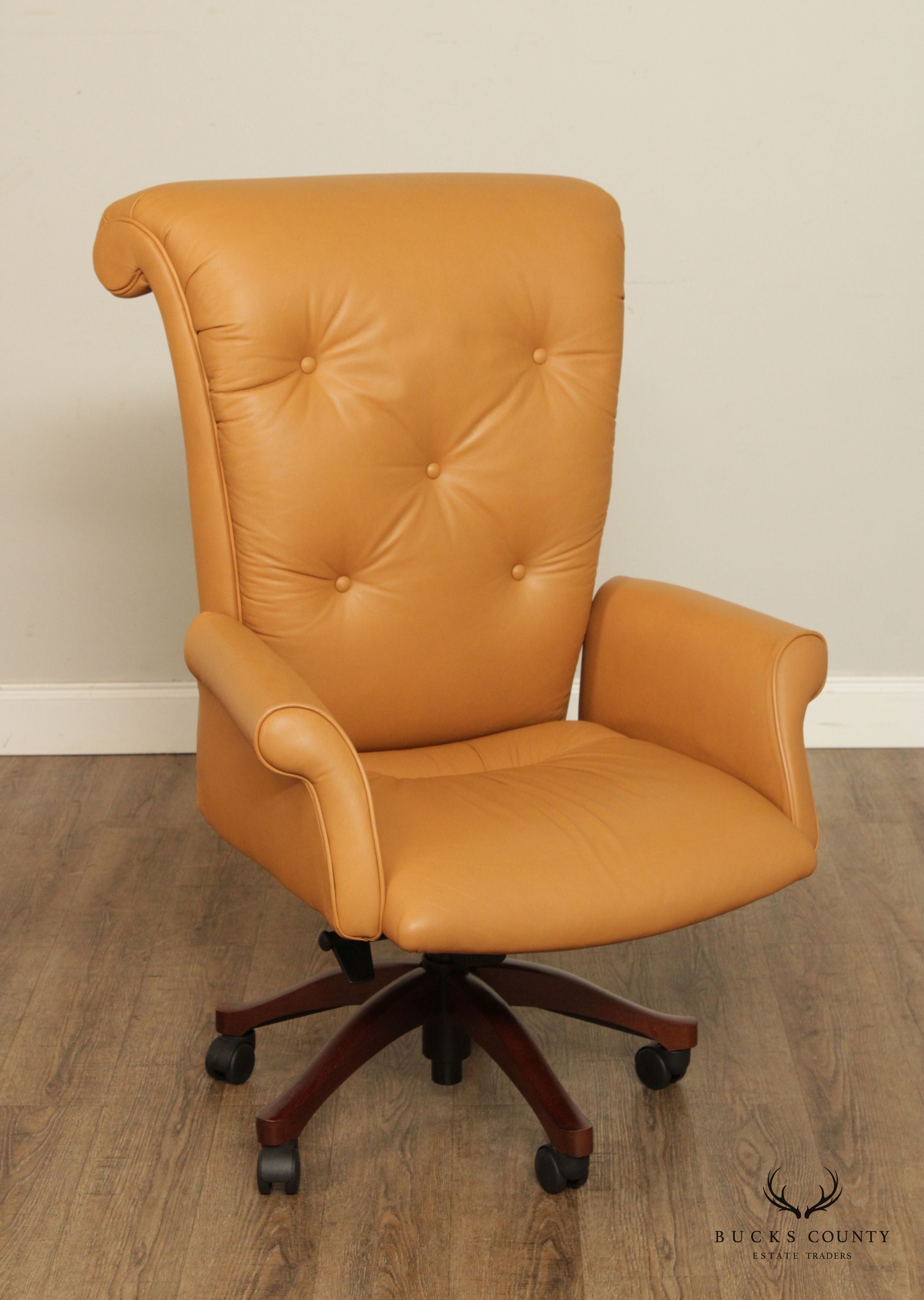 Leathercraft Tufted Leather Executive Office Armchair (G)