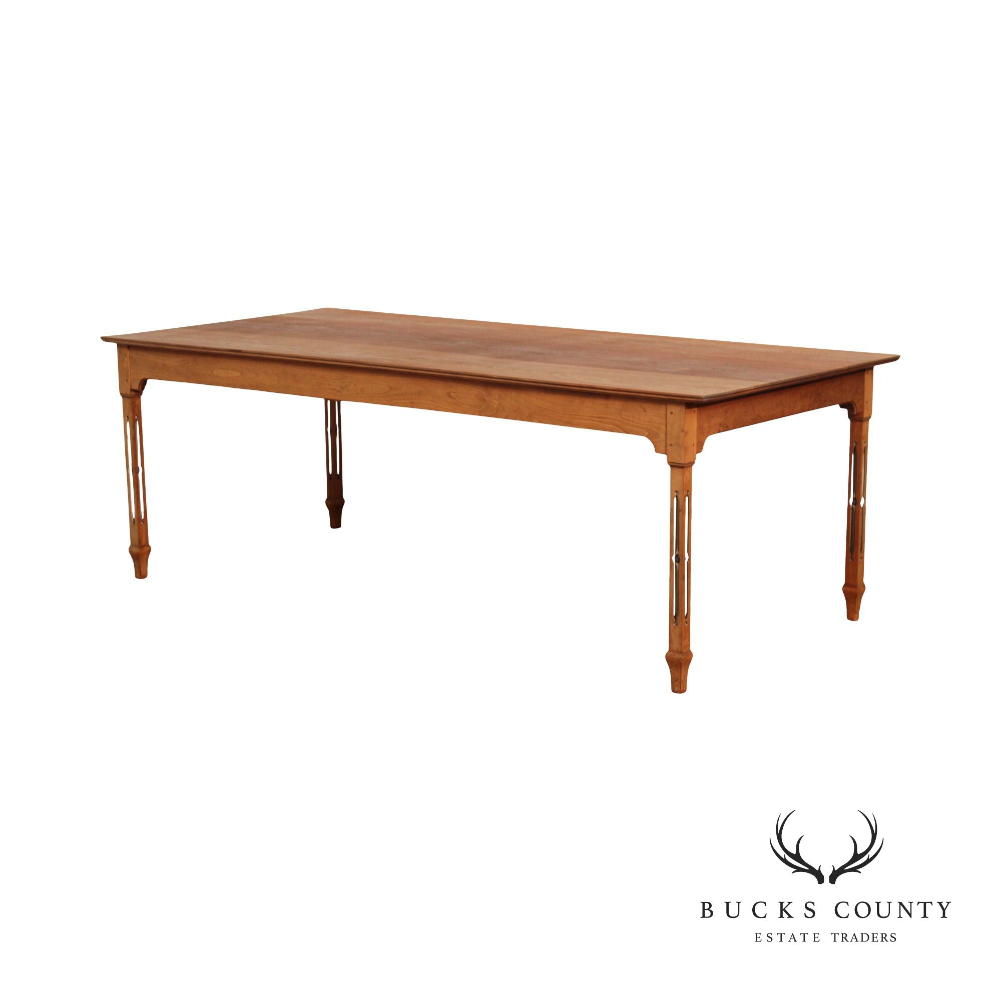 Peter Kramer Bench Made Cherry Dining Table