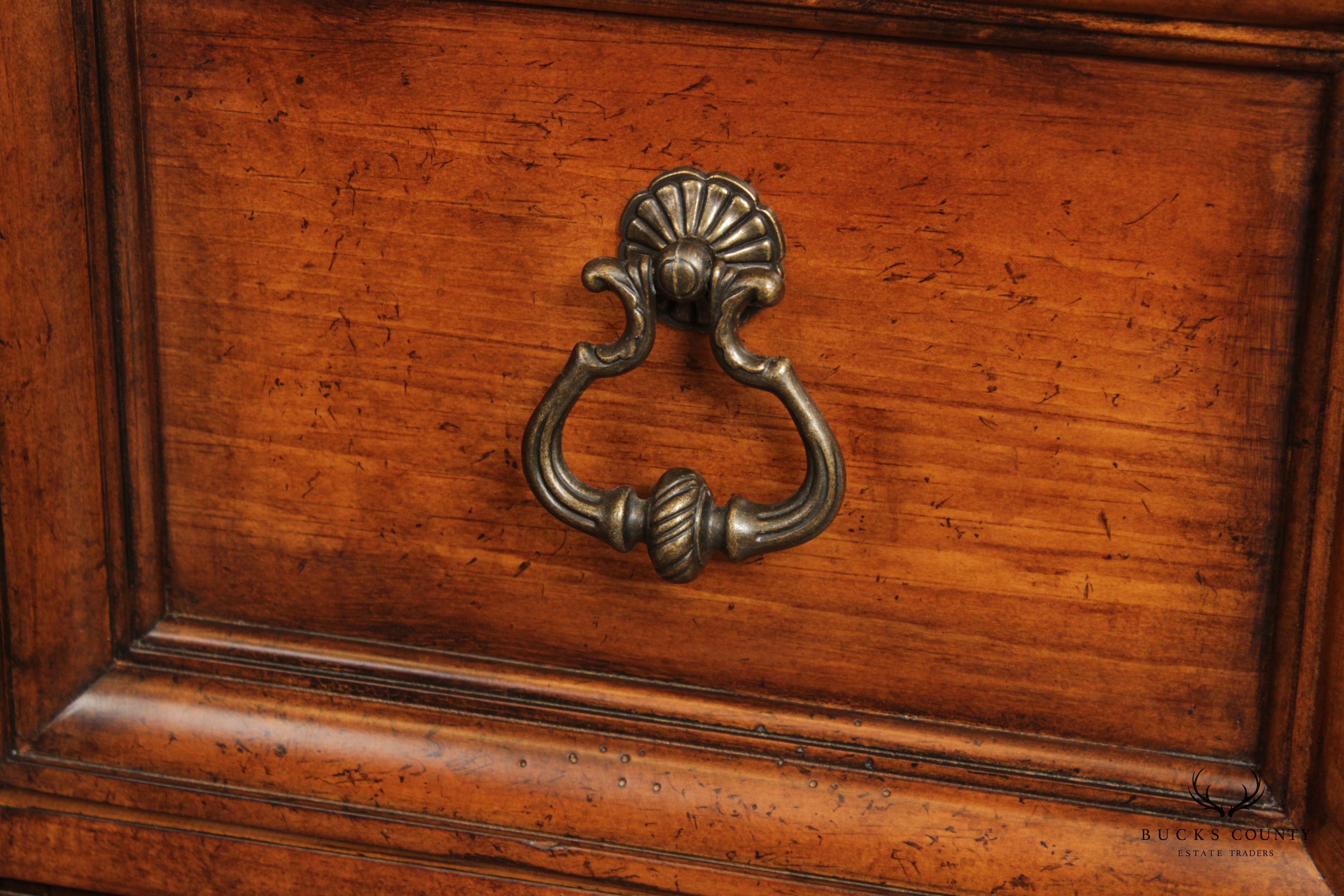 Tuscan Style Serpentine Six-Drawer Dresser