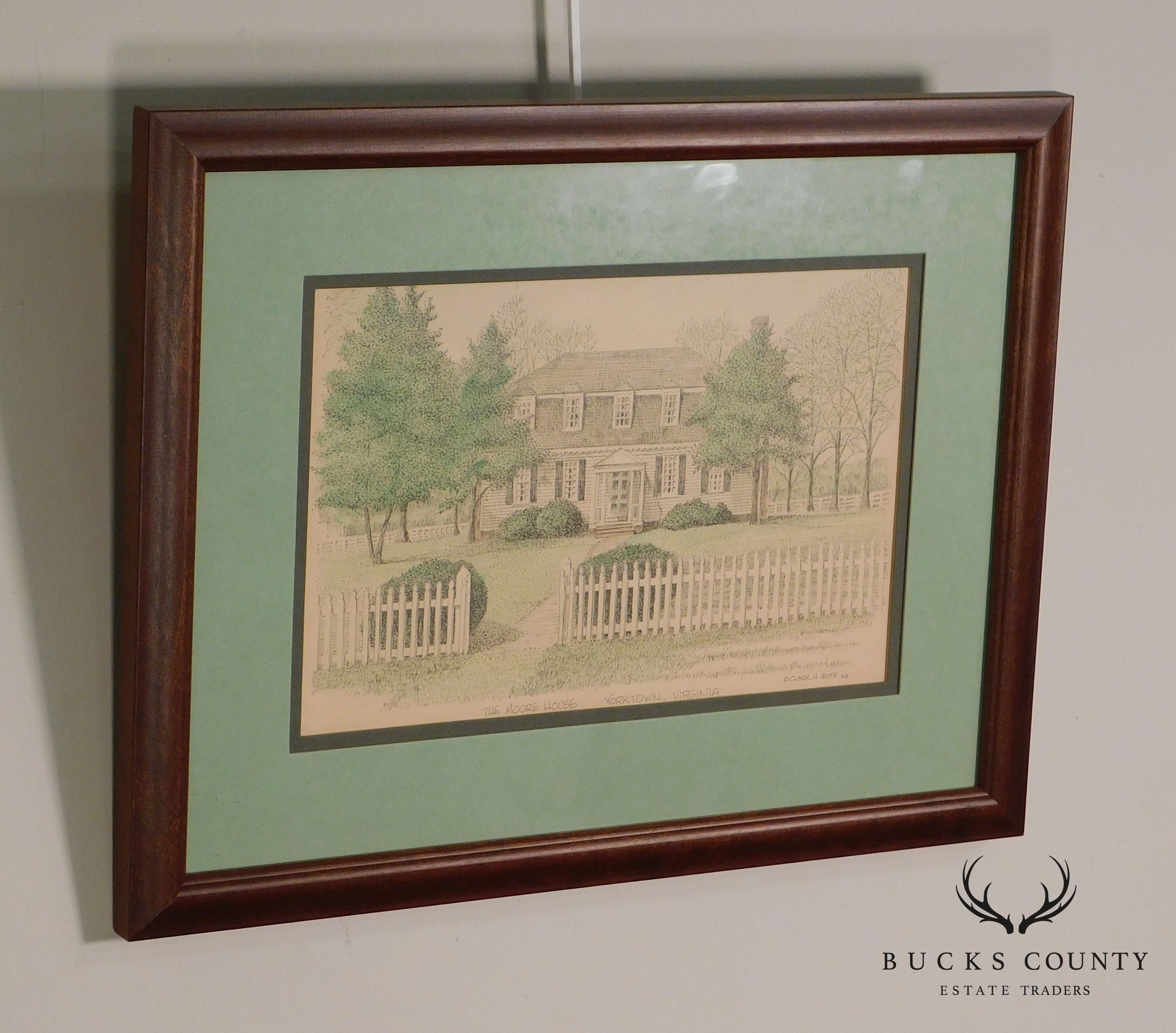 Clark M. Goff Framed Print "The Moore House, Yorktown, VA"