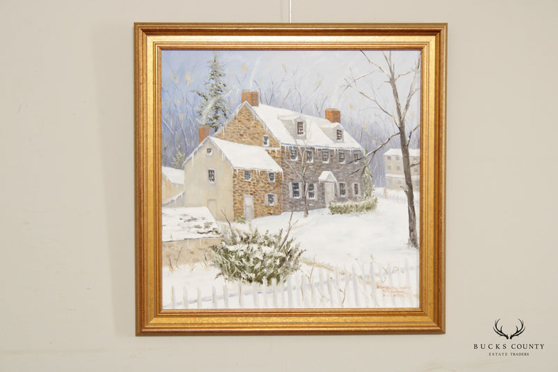Christopher Willett 'Parry Mansion New Hope ' Original Oil Painting