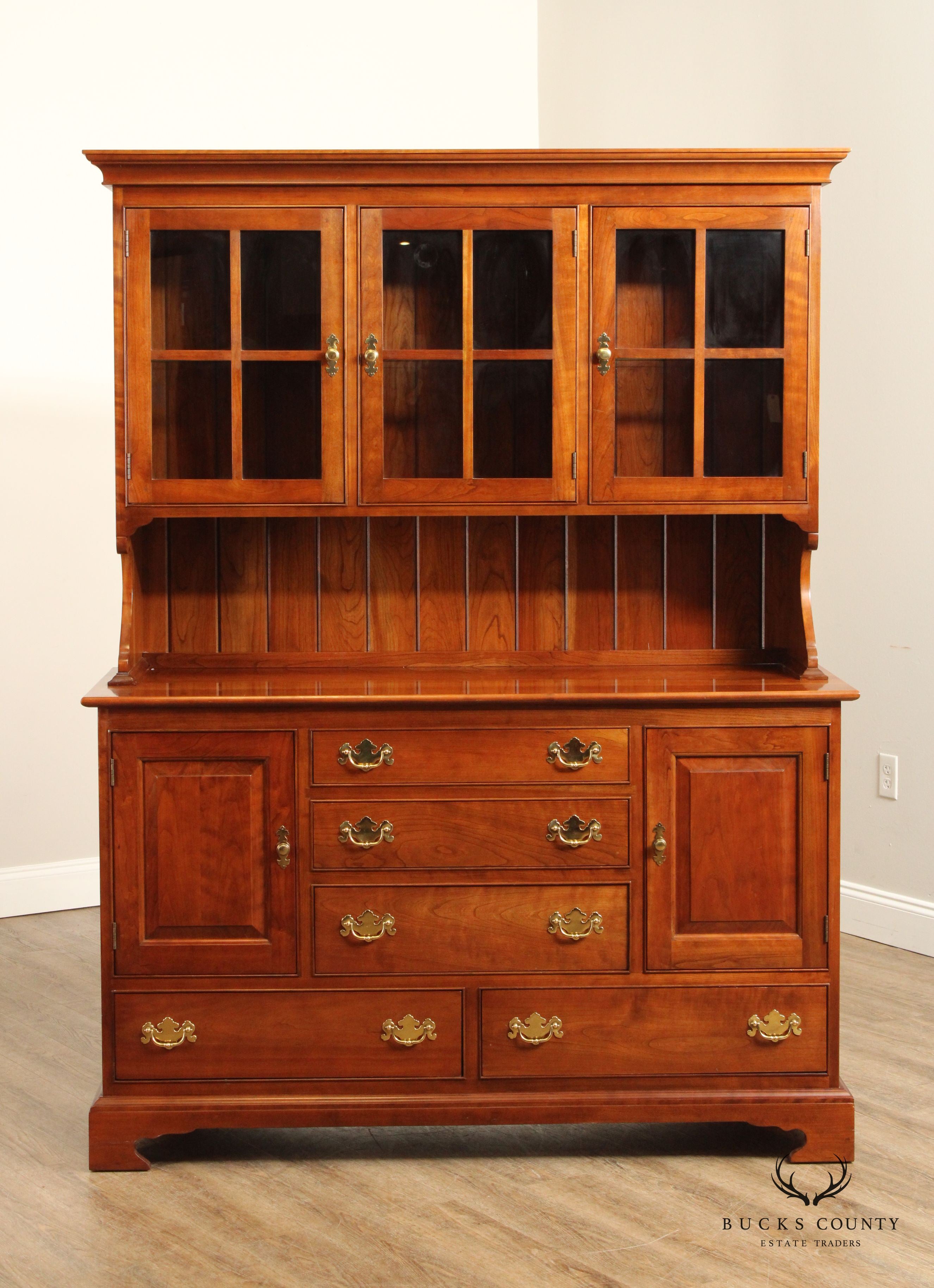 Stickley Chippendale Style Cherry China Cabinet