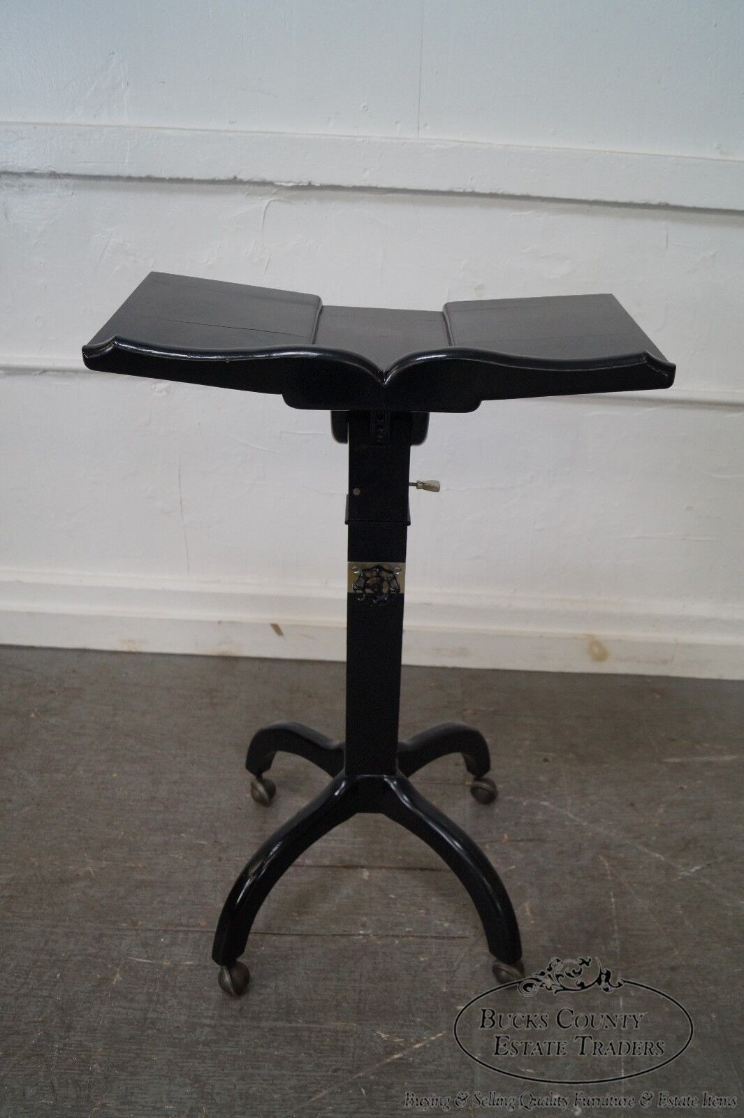 Studio Crafted Mid Century Ebonized Lectern Podium