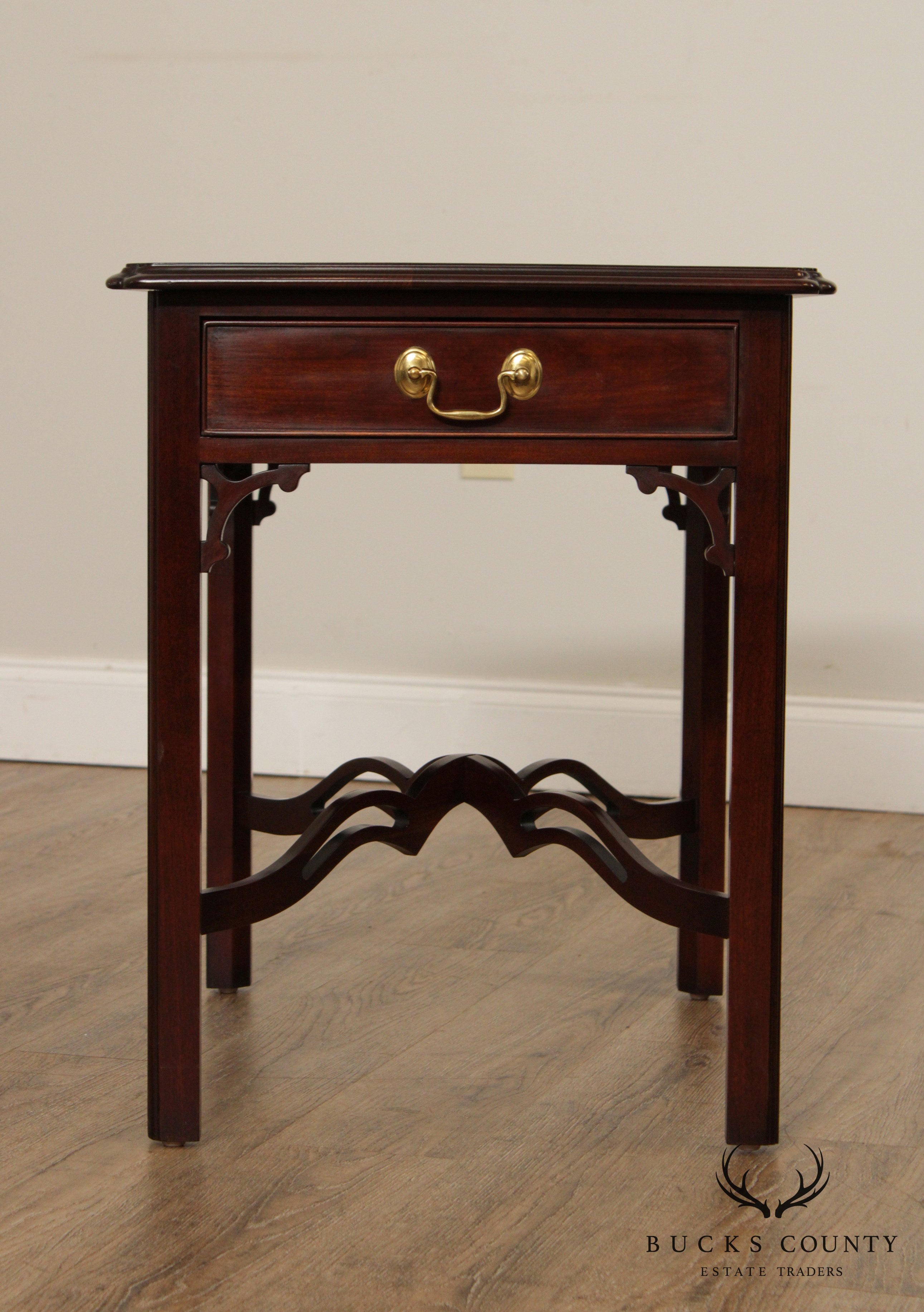 Statton Private Collection Chippendale Style Cherry Side Table