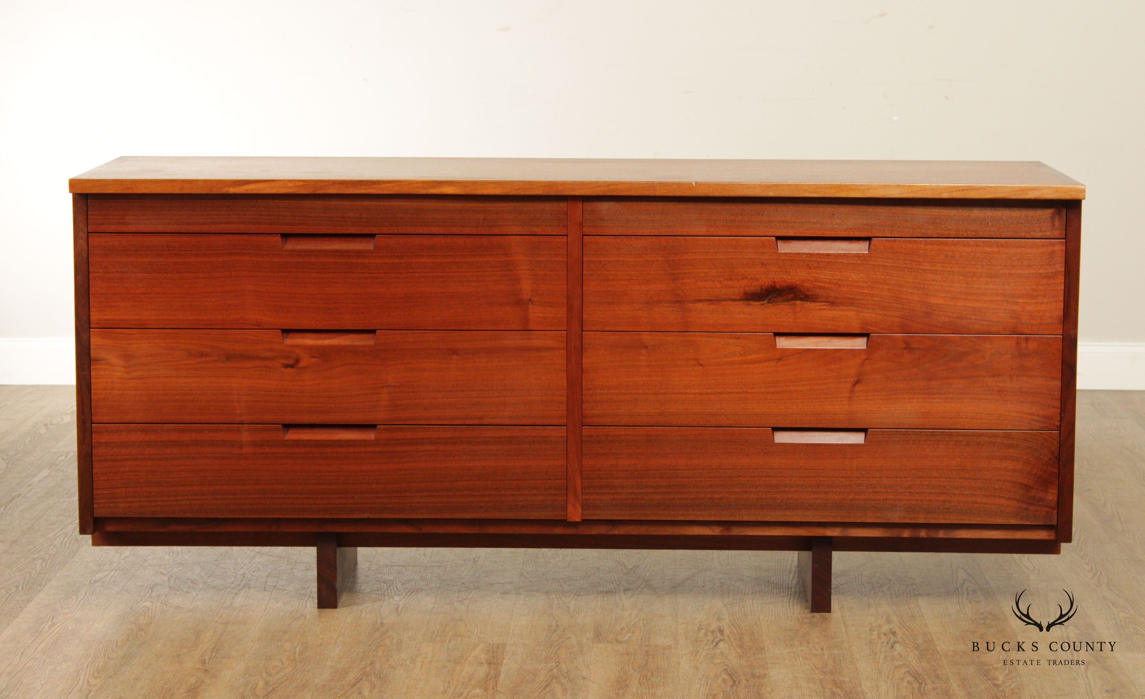 George Nakashima Studio Eight-Drawer Walnut Dresser