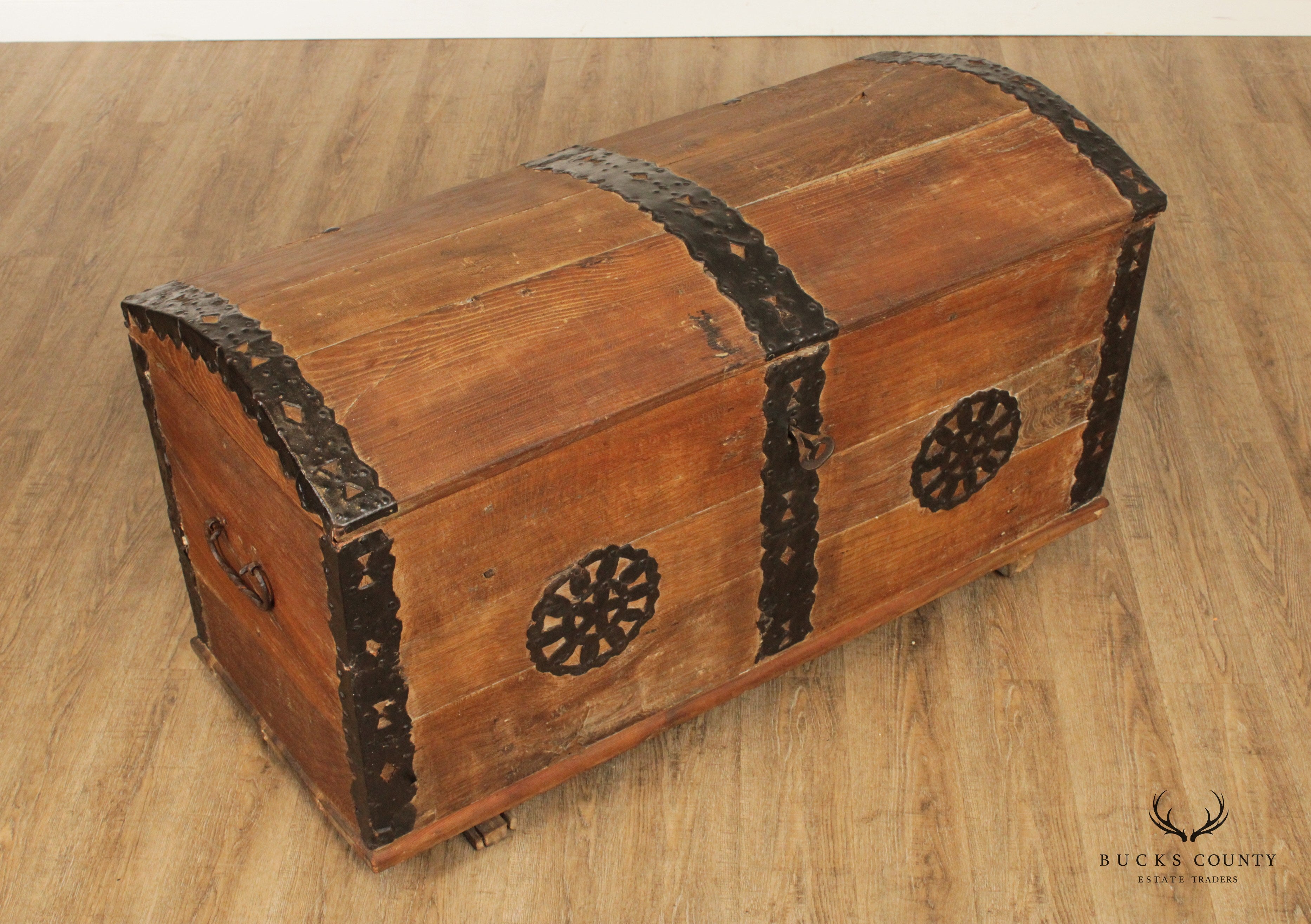 18th Century Antique Teak Blanket Chest or Trunk