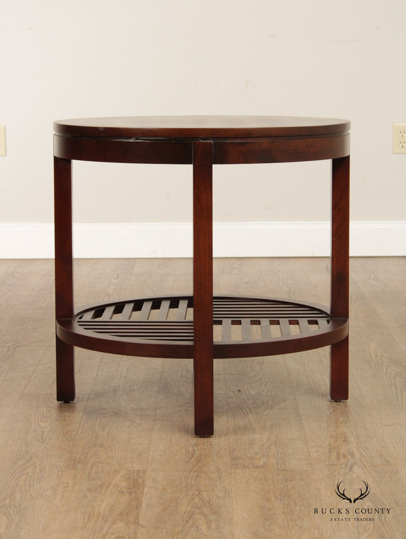 Stickley Metropolitan Collection Cherry Round Lamp Table (B)
