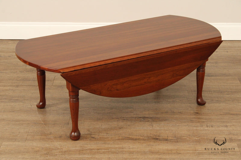 Pennsylvania House Queen Anne Style Cherry Drop Leaf Coffee Table