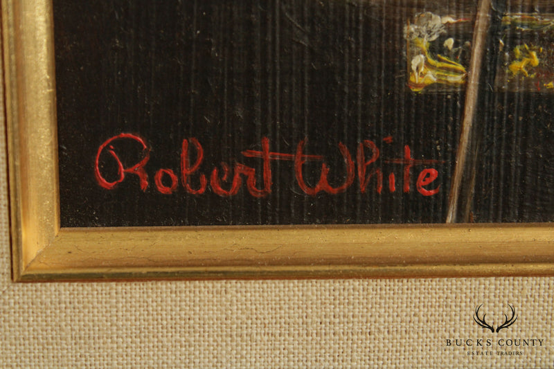 Robert White Still Life Framed Oil Painting