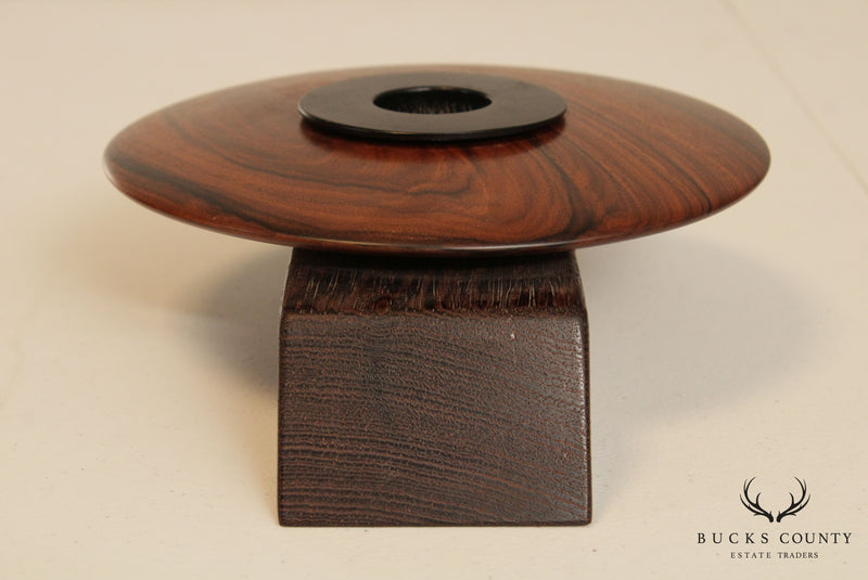 Studio Crafted Japanese Rosewood Candle Holder