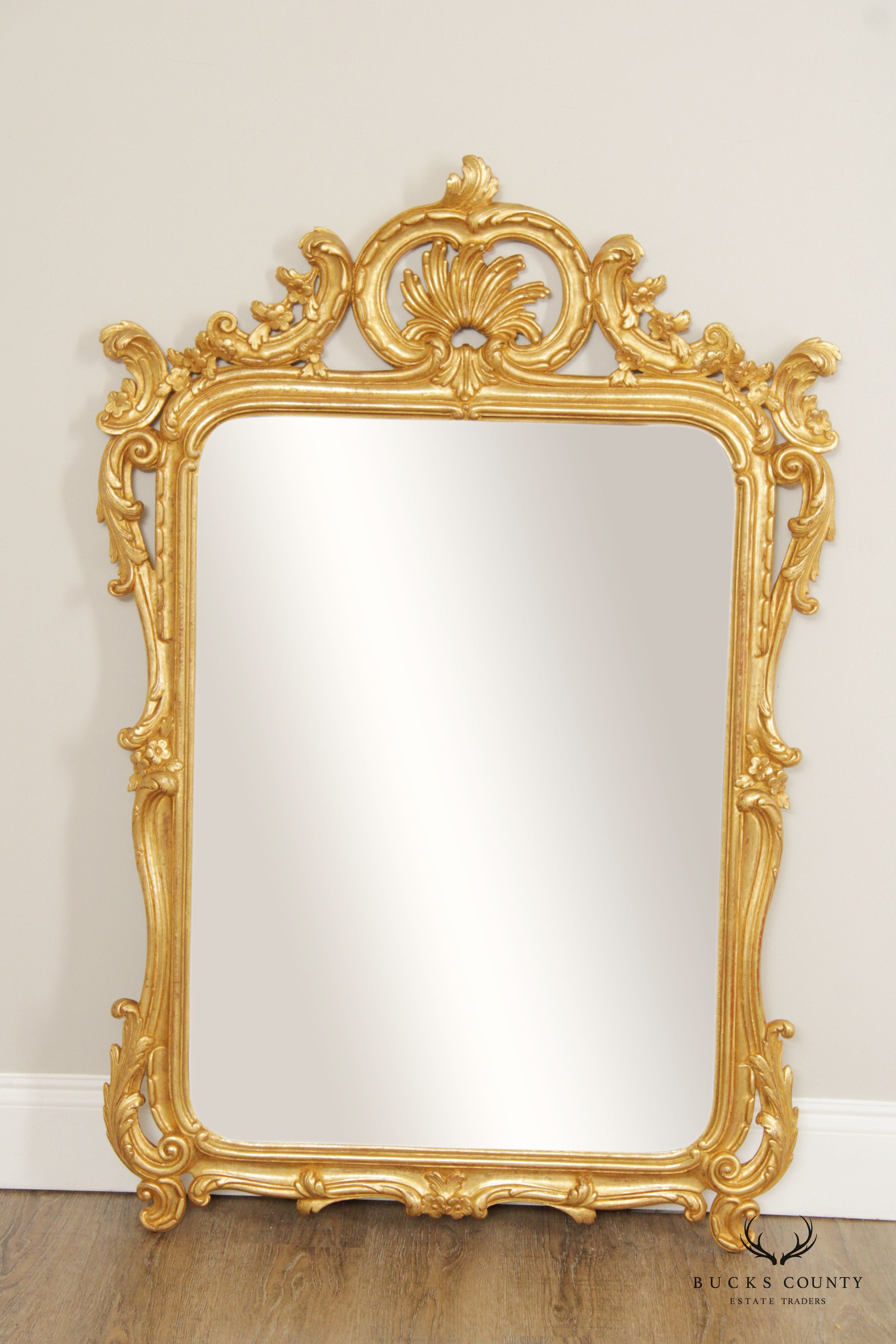 Italian Rococo Style Giltwood Wall Mirror