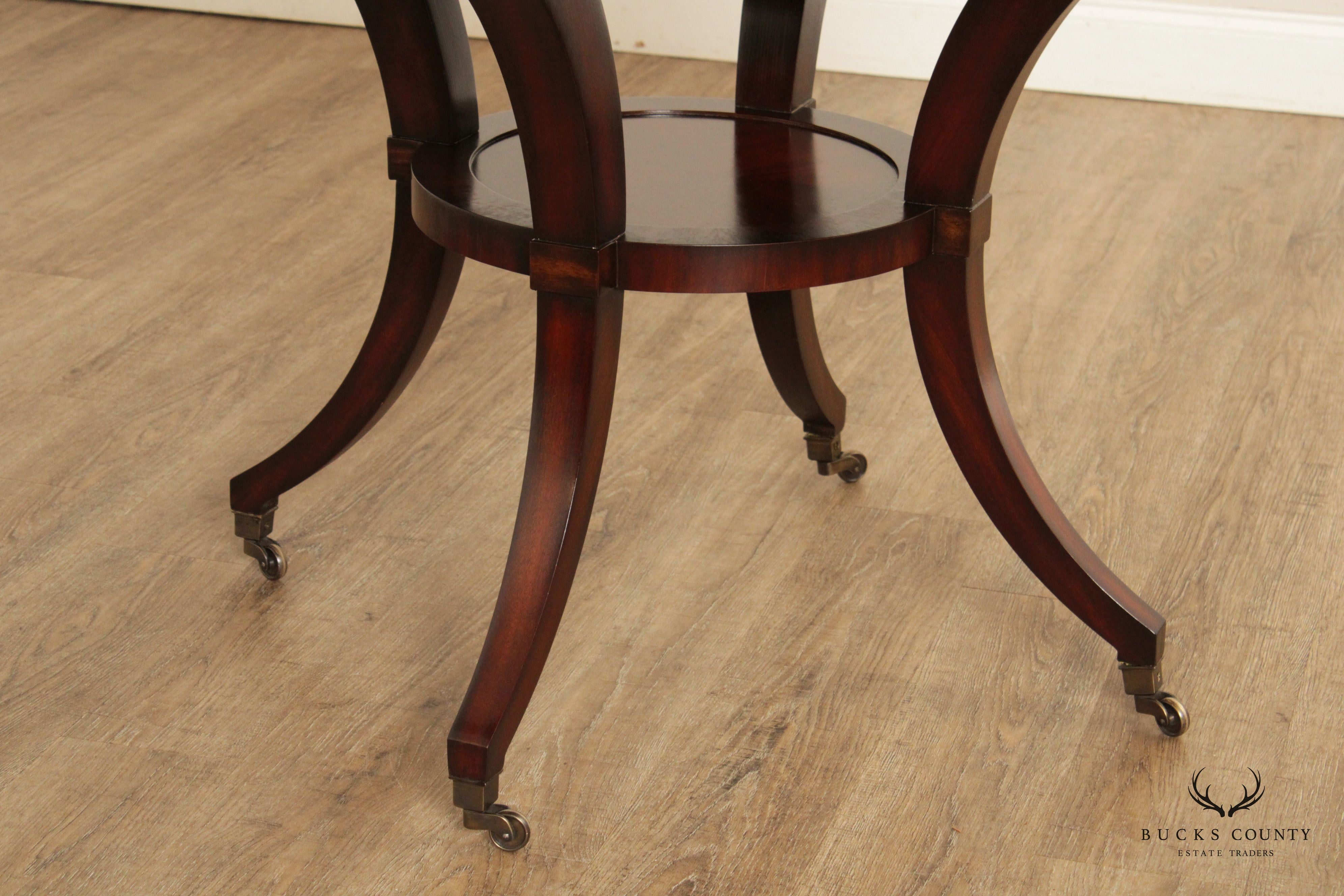 Thomasville Ernest Hemingway Collection Inlaid Round Center Table