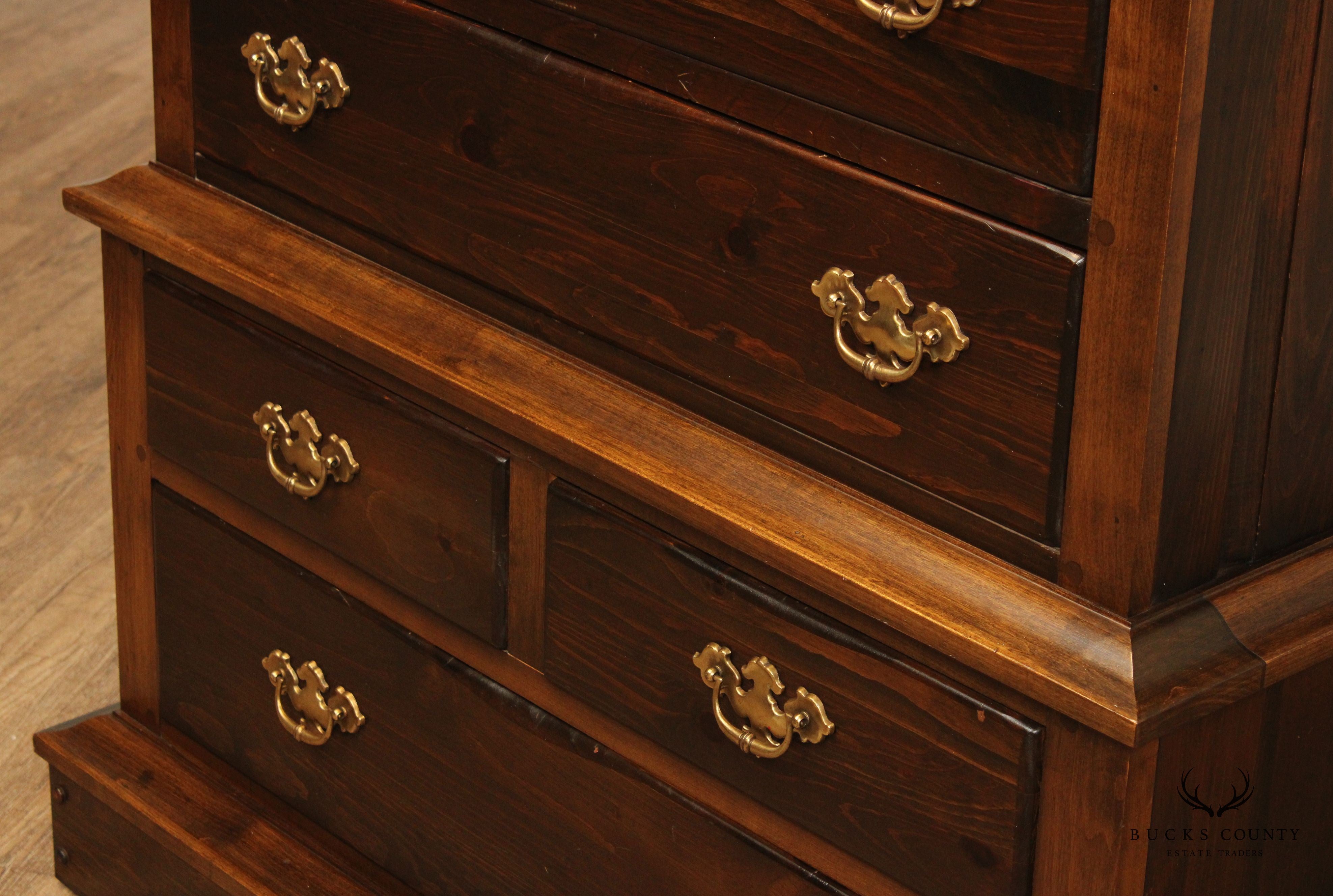 Pennsylvania House Vintage Solid Pine Chest on Chest