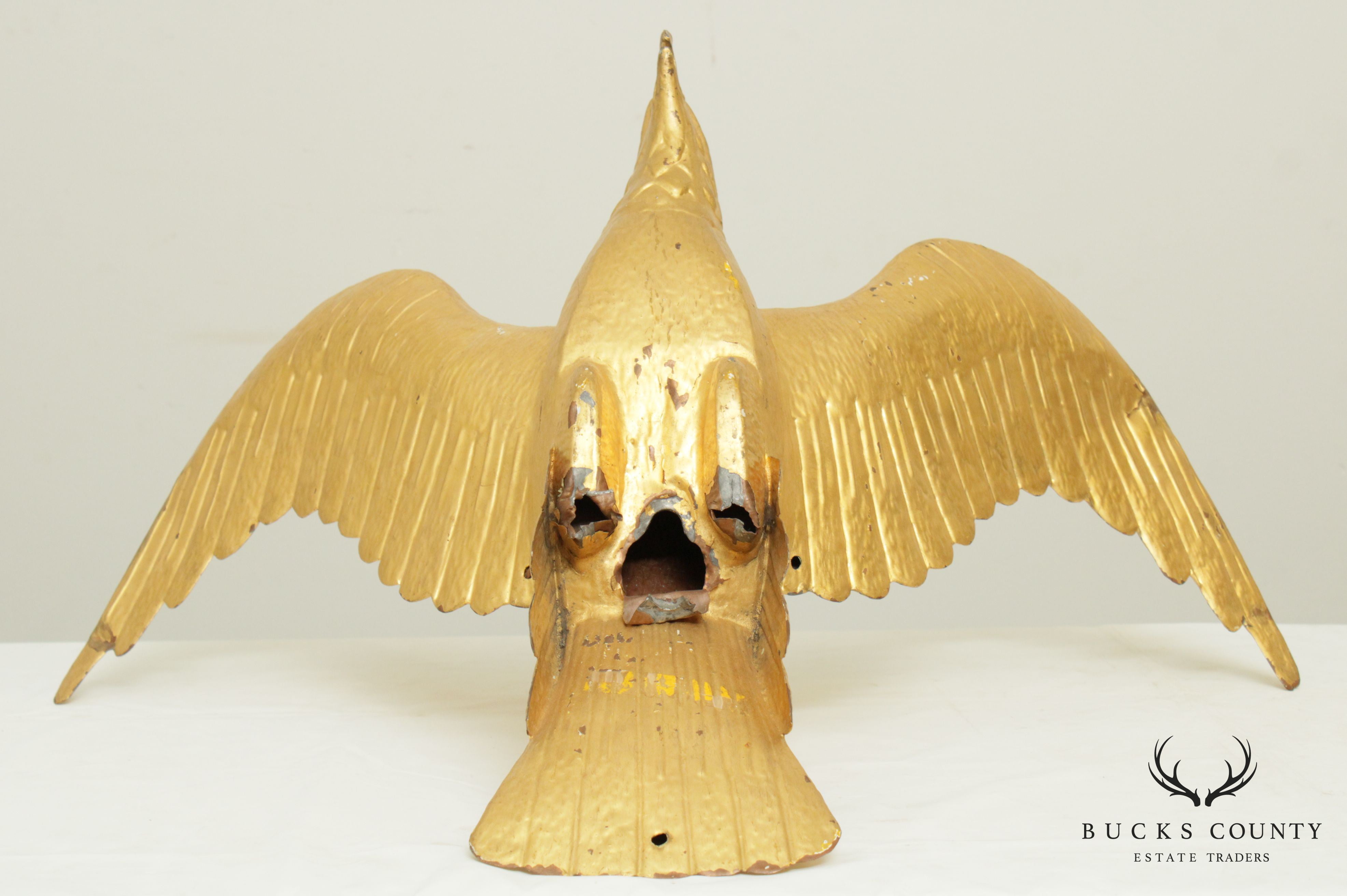 Large Cast Metal Eagle