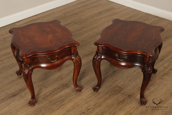 Thomasville Georgian Style Pair of Mahogany End Tables