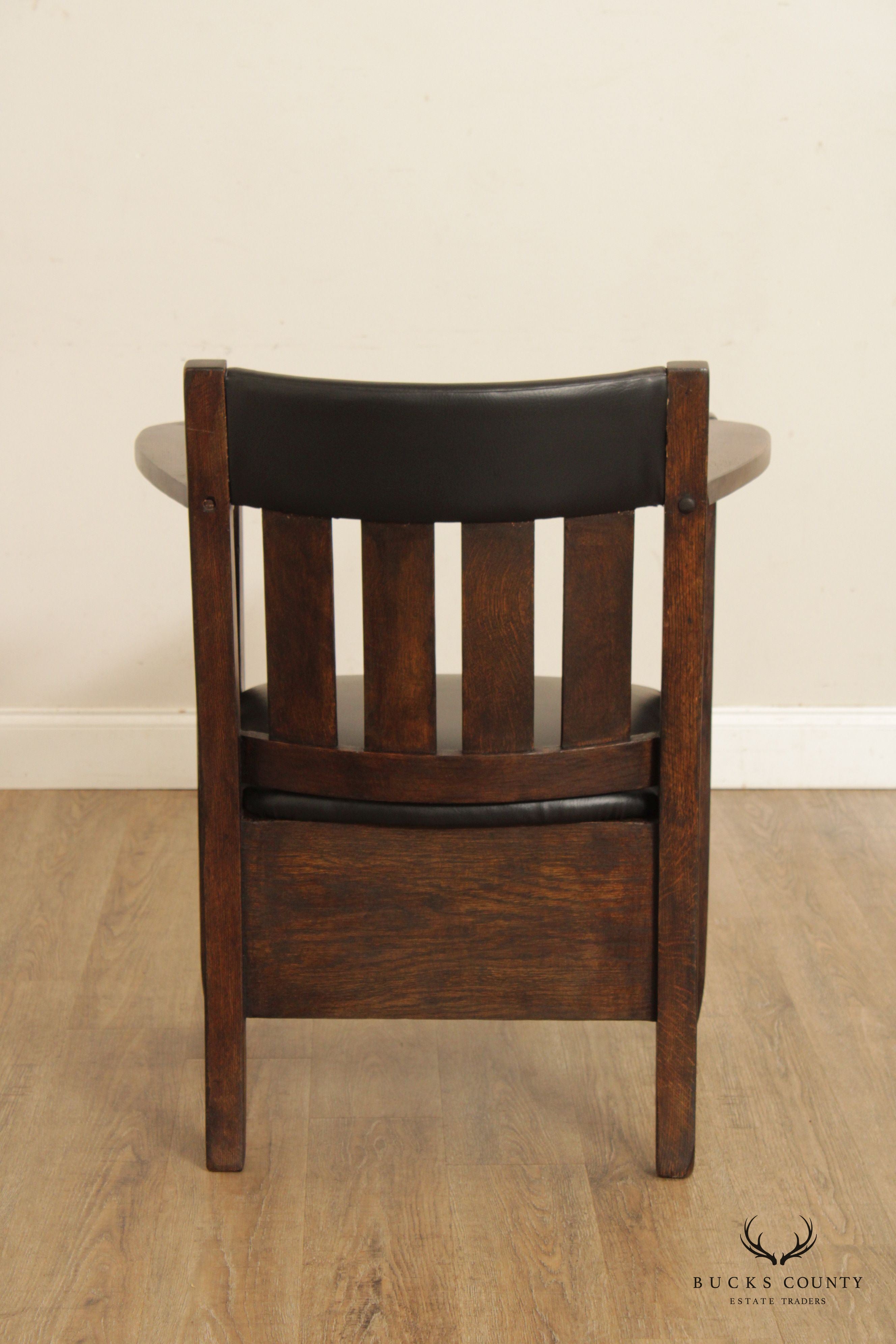 Antique Mission Oak Club Chair