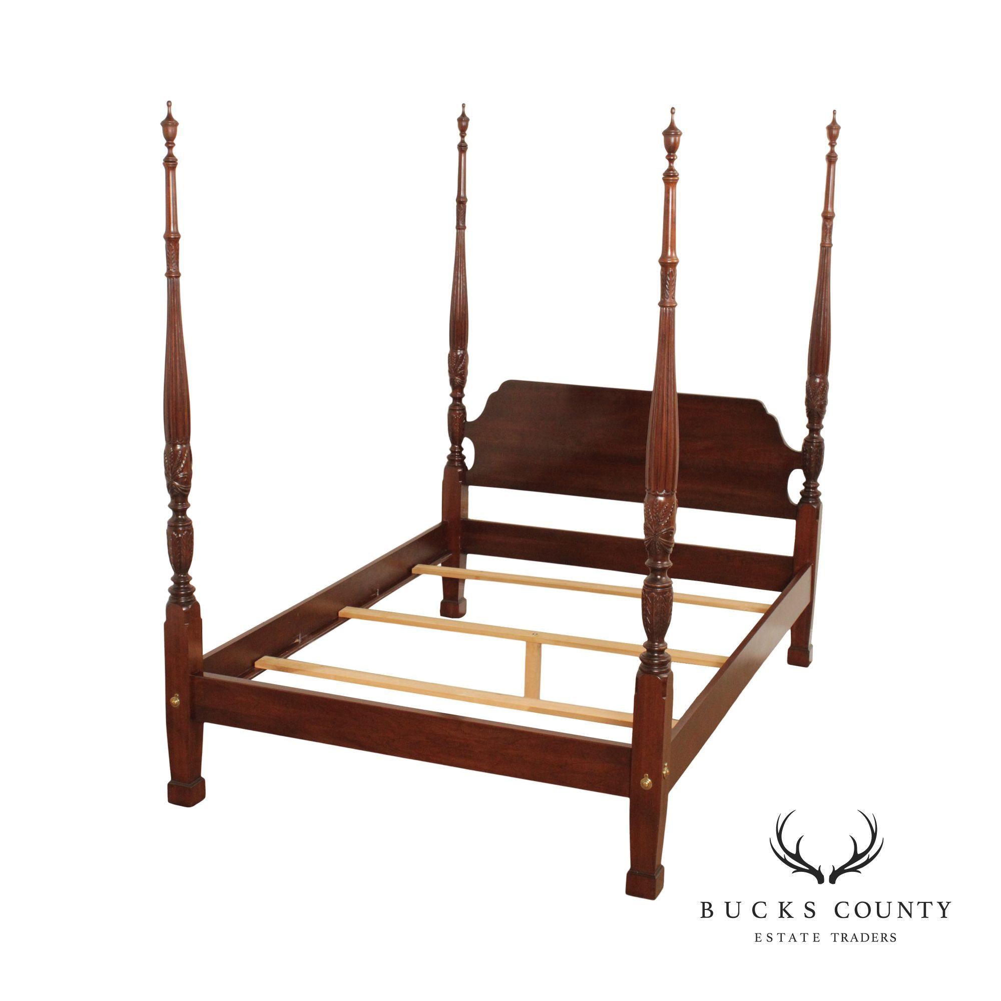 Ethan Allen 'Georgian Court' Queen Size Cherry Poster Bed