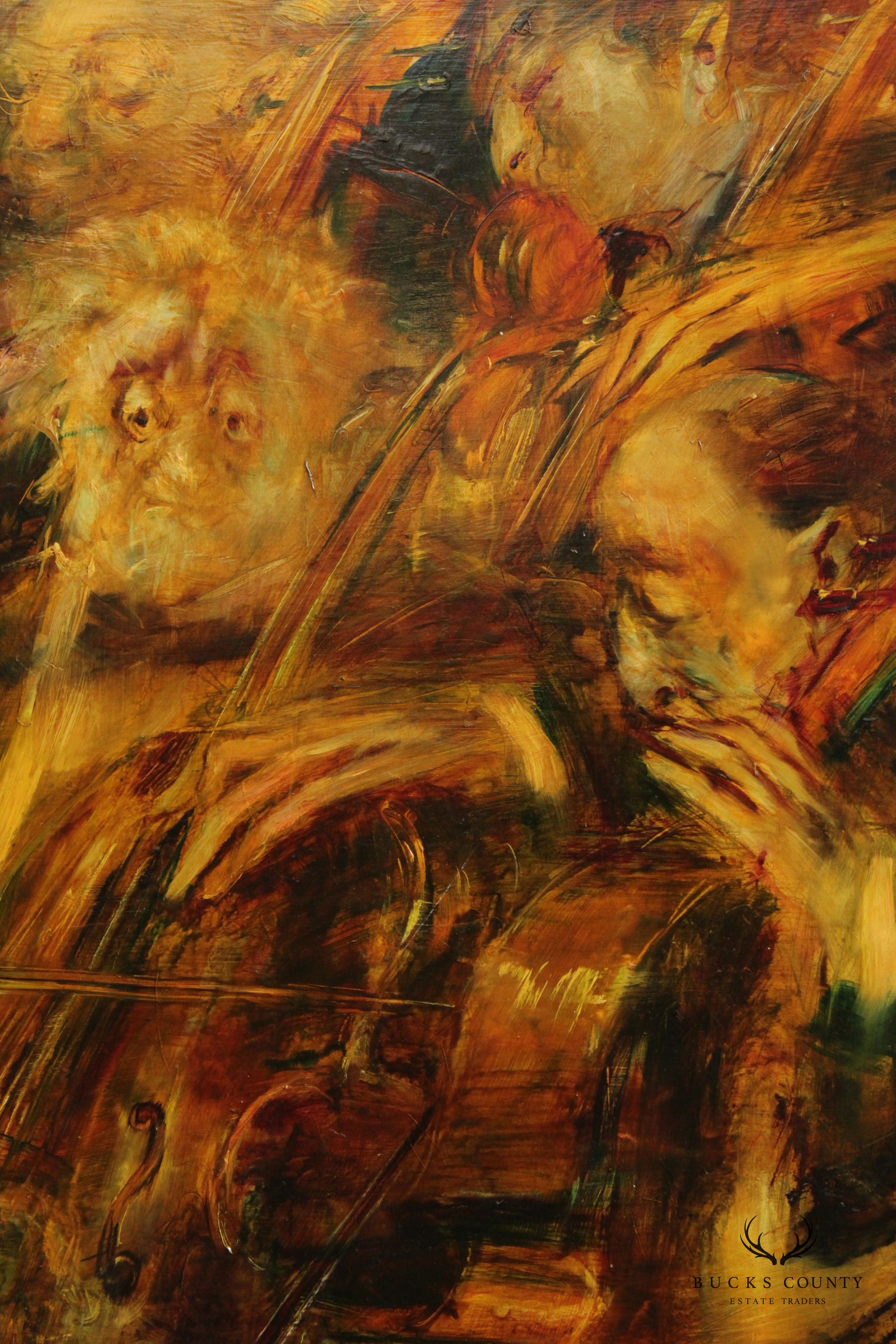 Mark Tochilkin 'Orchestra' Momental Original Oil Painting