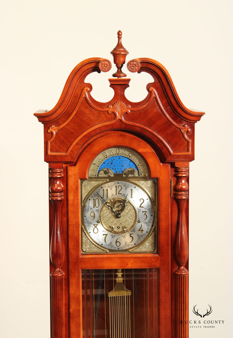 Pulaski Ridgeway Cherry Tall Case Grandfather Clock