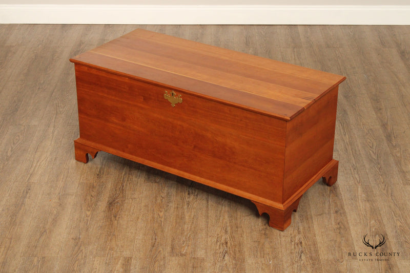 Custom Quality Chippendale Style Cherry Blanket Chest