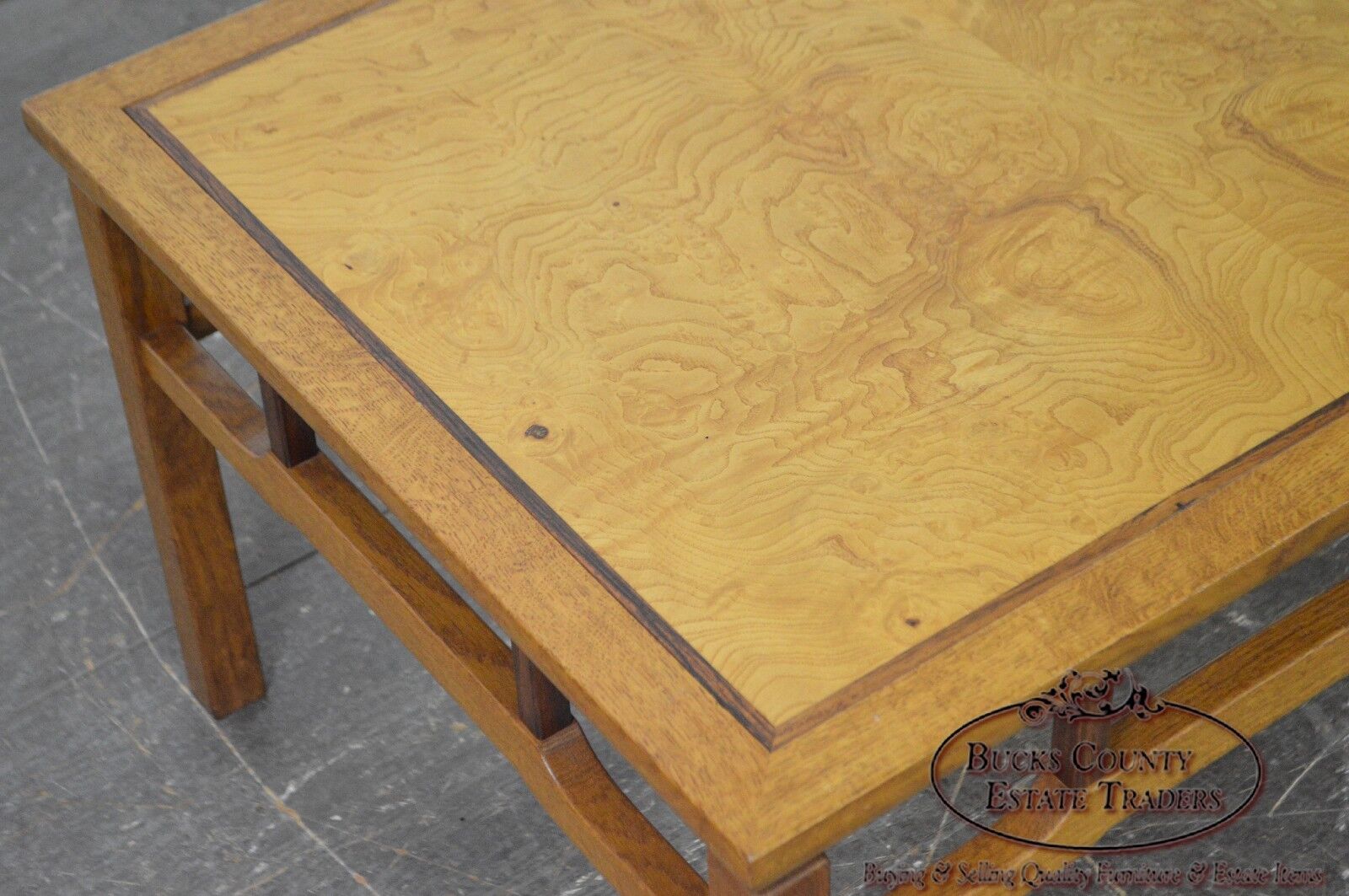 Ellis Walentine Bucks County Studio Crafted Pair of Large Burl Wood Side Tables