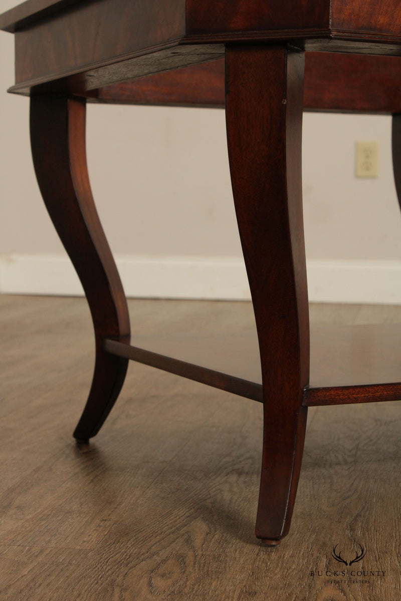 Ethan Allen 'Willoughby' Flame Mahogany Cocktail Table Bucks County