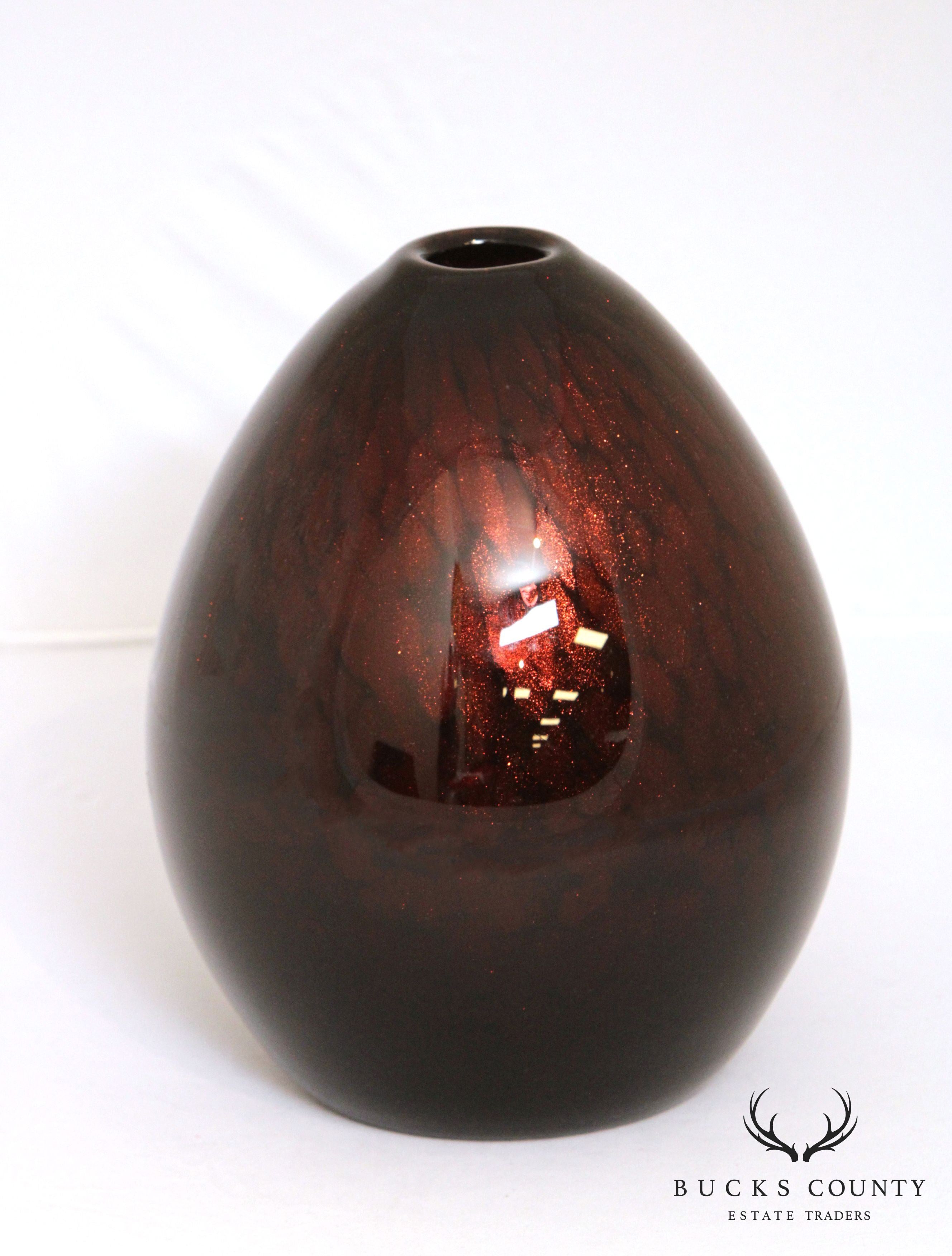 Vintage Handblown Glass Art Vase