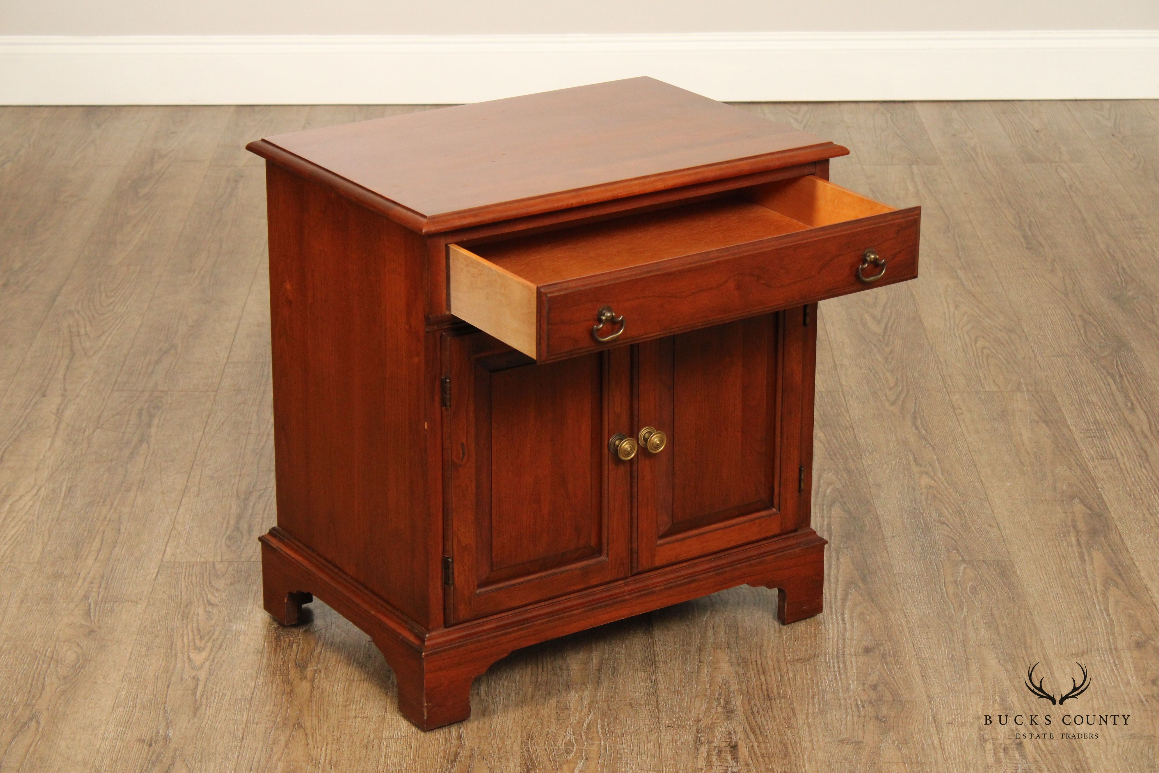 Pennsylvania House Vintage Chippendale Style Cherry Nightstand