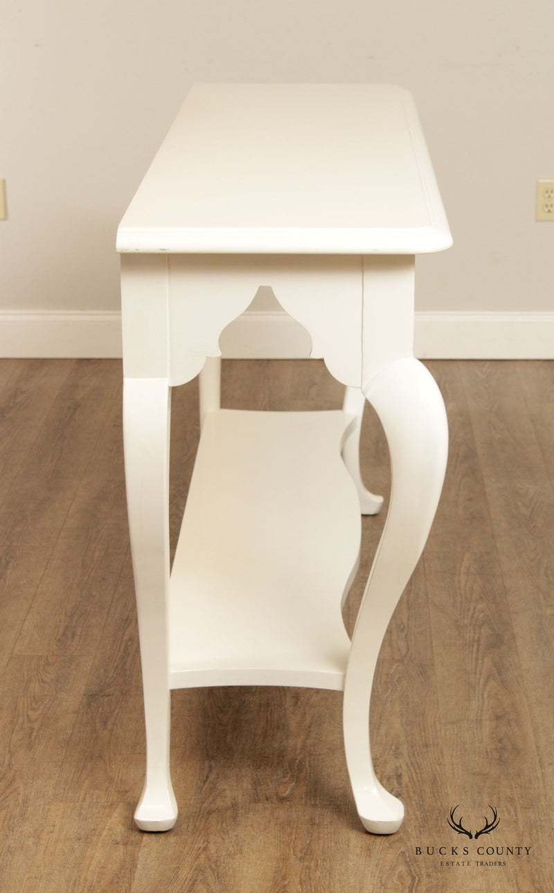 Tommy Bahama 'Gunners Reef' White Painted Two Tier Console Table