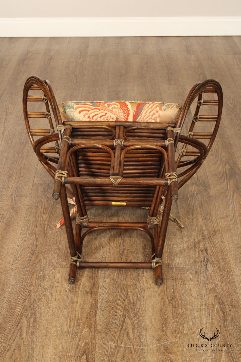 McGuire Vintage Bent Bamboo 'Butterfly' Armchair