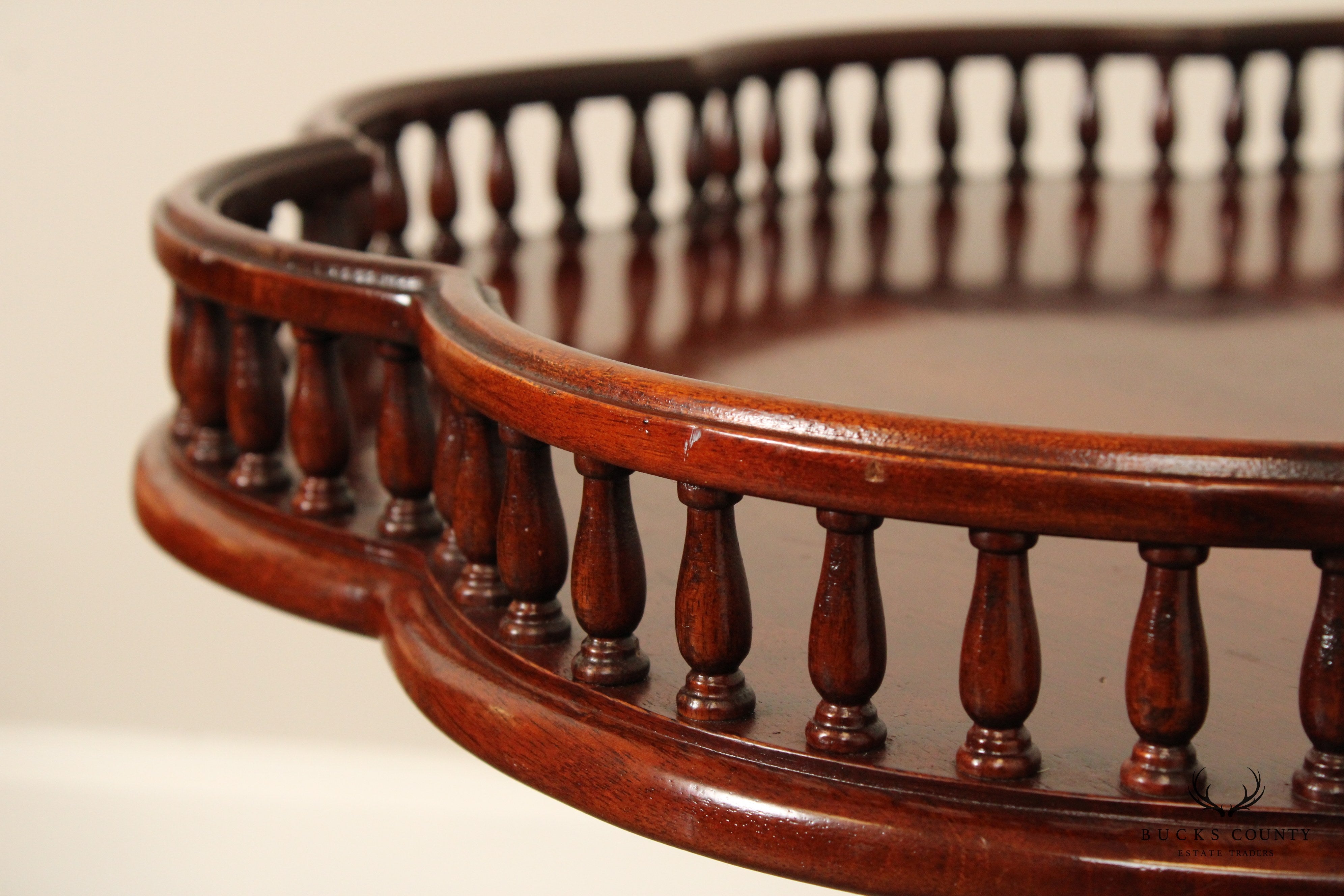 Wellington Hall Carved Mahogany Tea Table