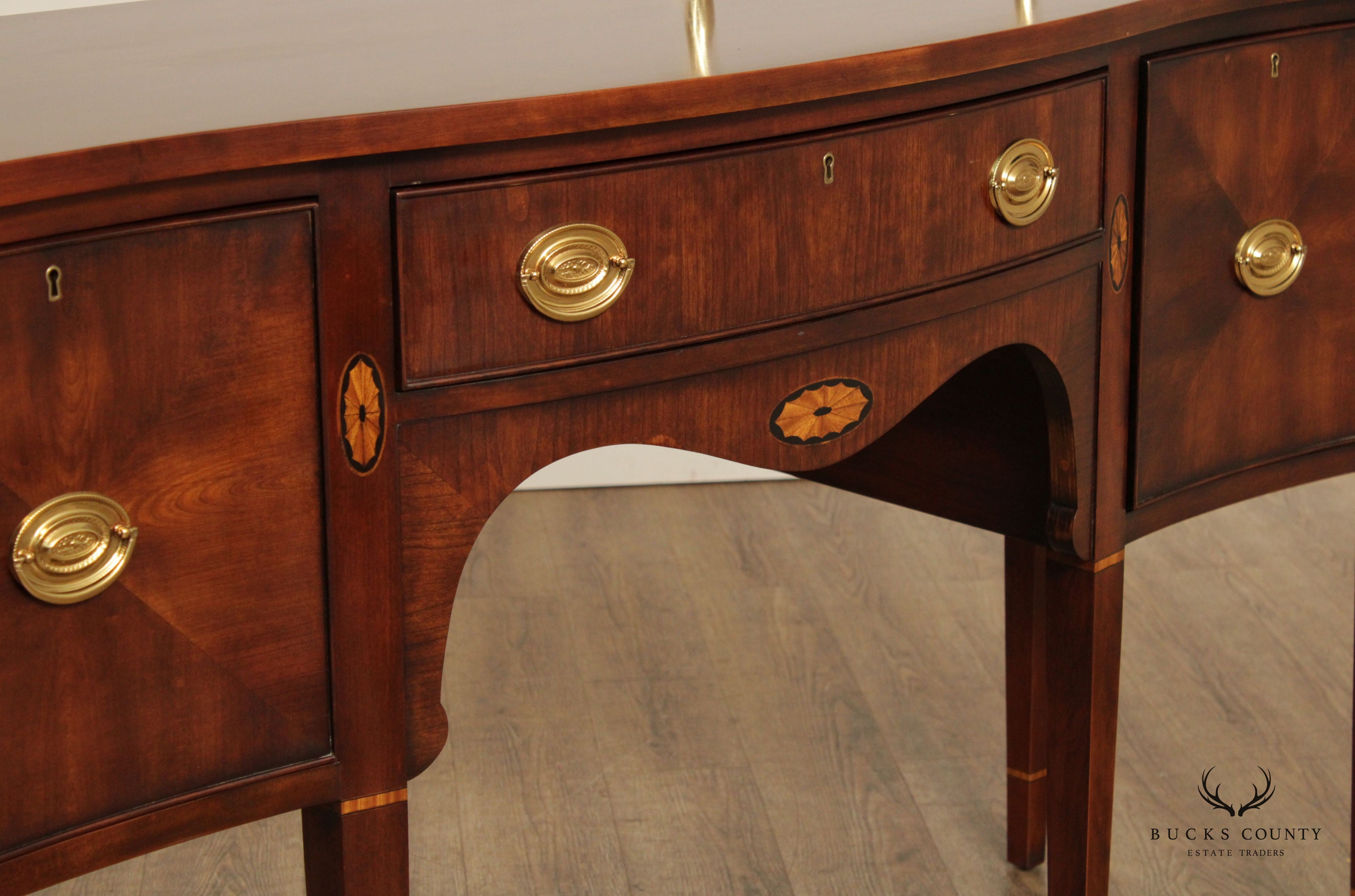 Statton Hepplewhite Style Cherry 'Centennial' Serpentine Sideboard