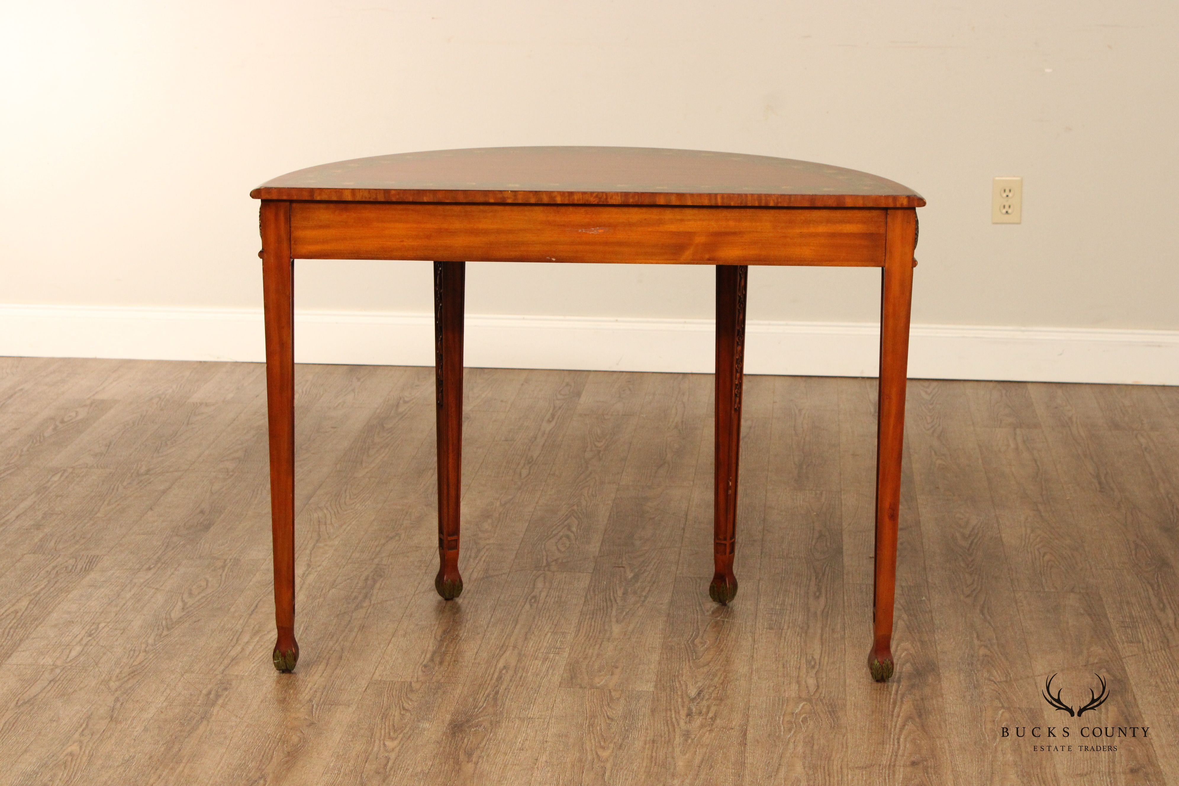 Maitland Smith Adams Style Demilune Console