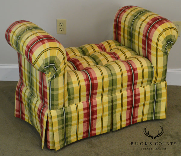 Custom Tufted Upholstered Bench: Brandywine Design by Calico Corners