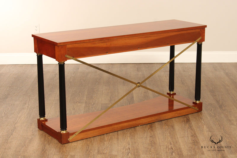 Ethan Allen 'Medallion' Cherry One-Drawer Console Table