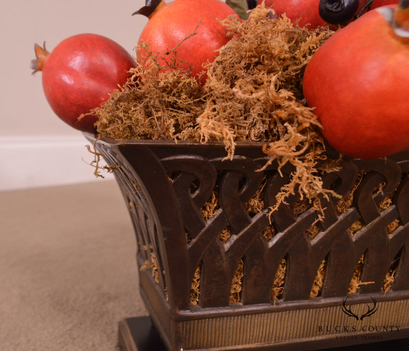 Decorative Pomegranate Basket Centerpiece