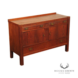 Antique Mission Oak Sideboard Buffet