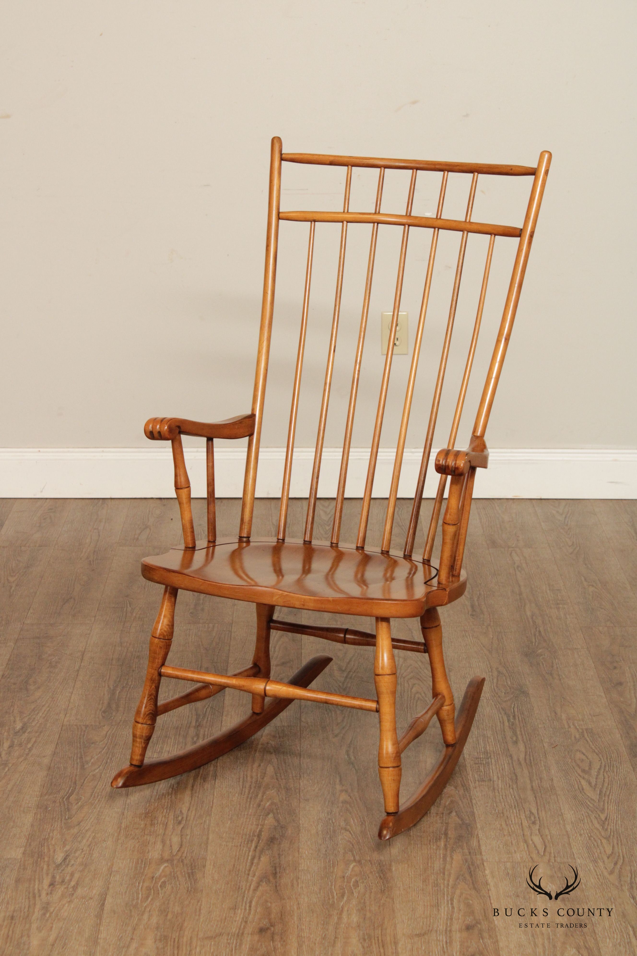 Ethan Allen Windsor Style Maple Rocking Chair