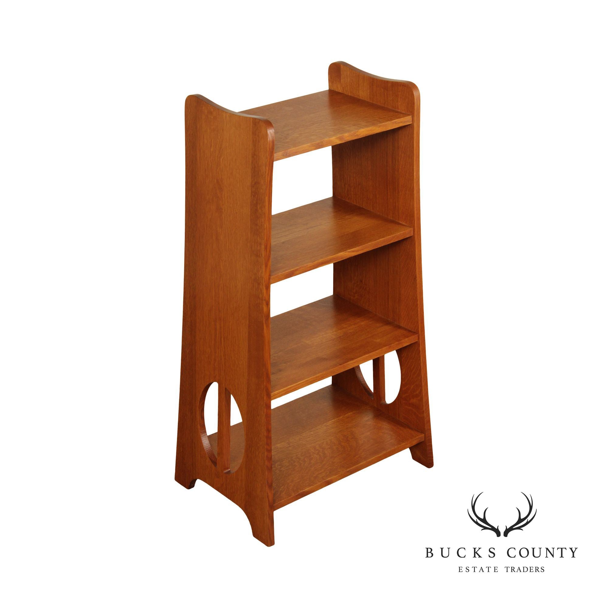 Stickley Mission Style Oak Limbert Magazine Stand or Open Bookcase