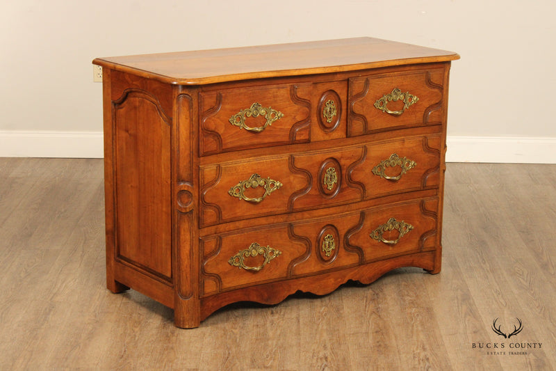 Don Ruseau Custom French Style Pair of Walnut Chests of Drawers