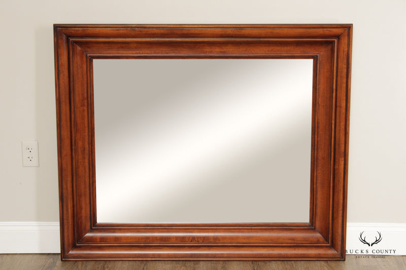 Traditional Carved Cherry Ogee Frame Wall Mirror